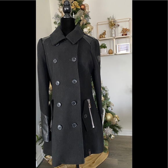 Rudsak Wool & Leather Coat - Picture 1 of 11